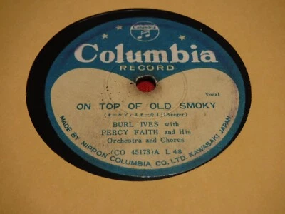Burl Ives Guy Mitchell 78 RPM Columbia L 48 Japan Top Old Smoky Sparrow Tree Top - Image 1 of 4
