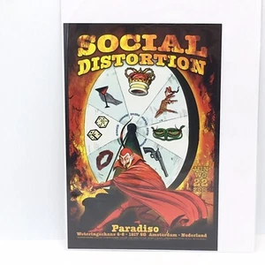 SOCIAL DISTORTION AMSTERDAM HOLLAND CONCERT POSTCARD ALEX FISCHER - Picture 1 of 3