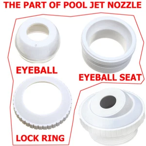 1-5PCS Swimming Pool Return Jet Nozzle 180° Rotatable for In-ground Pool - Picture 1 of 17
