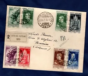 VATICANO 1936 RACCOMANDATA PER BRUNICO - Bild 1 von 2