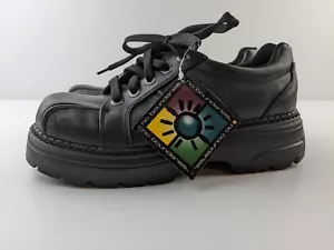 NEU Vintage No Boundaries Nikki 8,5 Plateau Chunky Lug Sole Schuh Grunge 90er Y2K - Bild 1 von 16