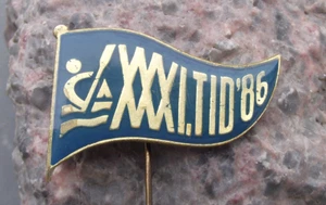 1986 Tour International Danubien 33rd TID Danube Canoe Event Germany Pin Badge - Picture 1 of 2