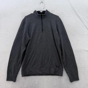 Travis Mathew 1/4 Zip Sweater Mens M Gray Pullover Golf Performance Stretch - Picture 1 of 10