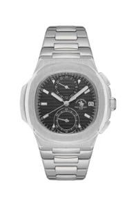 Santa Barbara Polo Legend Men Black Stainless Steel Watch - Picture 1 of 3