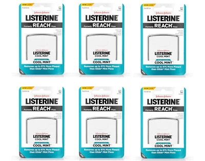 Hilo interdental Listerine Cool Mint, 55 yardas - Paquete de 6 Foto 1 de 4