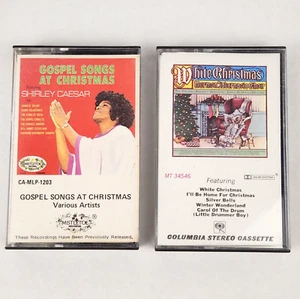 Christmas Cassette Tapes Shirley Caesar Gospel & Mormon Tabernacle Choir Music - Imagen 1 de 5
