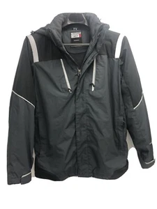 Chaqueta resistente a la intemperie 32 grados forrada de lana para todo clima gris mediano negra - Imagen 1 de 10