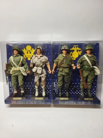 SOLDIERS OF THE WORLD FIGURE  LOT WW2 Desert Storm VIETNAM KOREAN WAR NEW IN BOX Cover