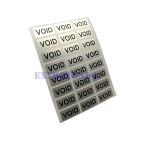 500PCS Rectangle Void Security Tamper Evident Warranty Stickers 20mm x 10mm - Picture 1 of 7