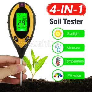 4 in 1 PH Tester Soil Water Moisture Light Test Meter for Garden Plant Seeding - Picture 1 of 12