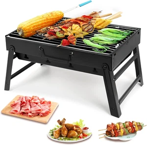 Grill Portable Outdoor Foldable Cooker Charcoal Barbecue, BBQ Tool, Tabletop. - Picture 1 of 12