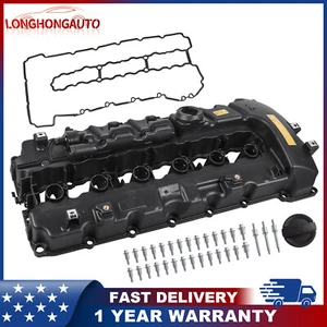 Engine Valve Cover w/ Gasket For BMW Z4 335i 535i 740i N54 F02 E70 Twin Turbo - Imagen 1 de 8