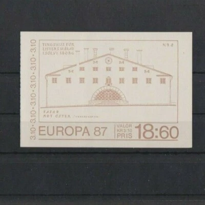 SWEDEN 1987 Europa Architecture Booklet MNH per scan - Image 1 of 2