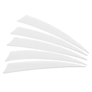 Arrows Vanes 50 Pack 5 Inch Arrow Feather Left Wing White for DIY - Picture 1 of 6