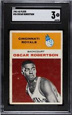 1961 Fleer Basketball #36 Oscar Robertson RC Rookie HOF SGC 3 Perfect Centering