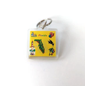 Florida Souvenir Sammlerstück Staat Schlüsselanhänger gelb - Bild 1 von 5