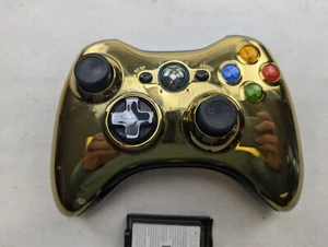 Xbox 360 Controller Wireless Gold Chrome C-3PO Star Wars - Picture 1 of 4
