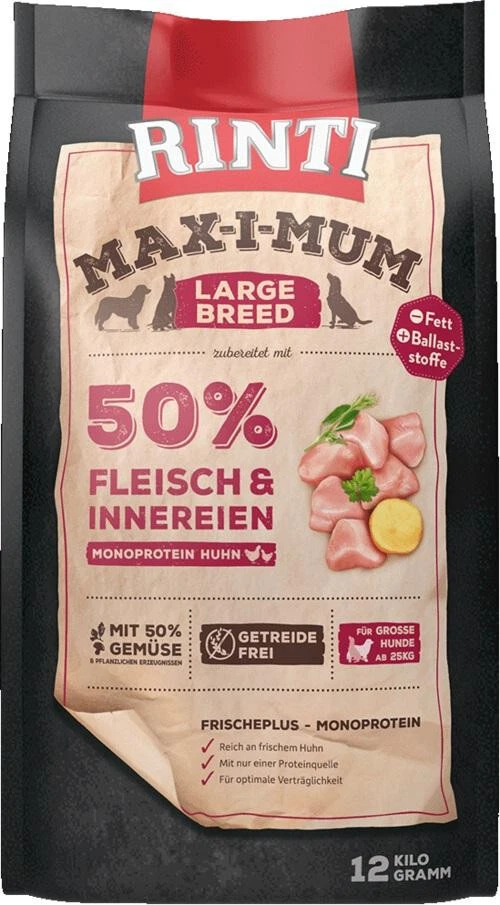 RINTI MAX-I-MUM Large Breed adult Huhn getreidefrei 12kg - Bild 1 von 1