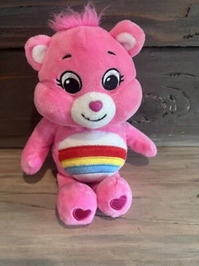 Care Bears Cheer Bear 9 Zoll Plüschtier Stofftier Spielzeug Regenbogen - Bild 1 von 4