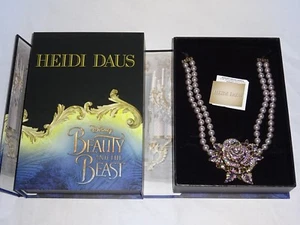 HEIDI DAUS NEU DISNEY SCHÖNHEIT UND DAS BIEST FILM SWAROVSKI KRISTALL HALSKETTE MG - Bild 1 von 8