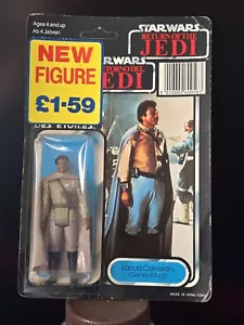 Vintage 1985 PALITOY TRI-LOGO * LANDO CALRISSIAN GENERAL * MOC FIGURE * RARE - Picture 1 of 10