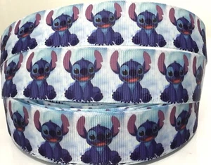 STITCH Grosgrain Ribbon (25mm) width, for craft, hair, cake deco etc - Picture 1 of 2