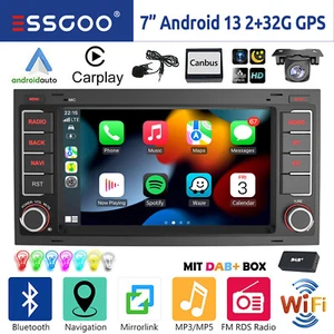 DAB+ Autoradio Android 13 Carplay MIK KAM Für VW Touareg T5 Multivan Transporter - Bild 1 von 15