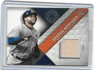 GEORGE SPRINGER 2018 TOPPS MAJOR LEAGUE MATERIALE GIOCO USATO BAT - Foto 1 di 1