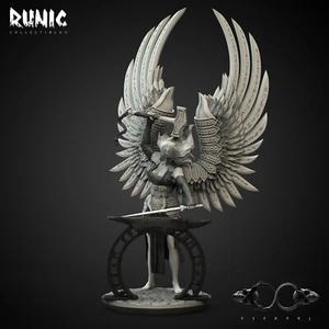 Sindra, Angel of the Forge | Runic Collectibles | RPG Wargaming 3D Print Mini - Picture 1 of 4
