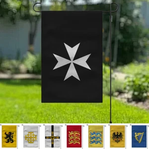 Medieval Coat of Arms Garden Flag 45X30CM Double Sided Yard Outdoor Flag - Picture 1 of 26