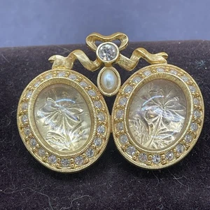 Vintage JOAN RIVERS Brosche Anstecknadel seltenes Buchstück "Mutter und Kind" Sammlung! - Bild 1 von 3