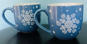 Royal Norfolk Mugs - Set of two Snowflake Mugs - 15 ounce (W) - Picture 1 of 5
