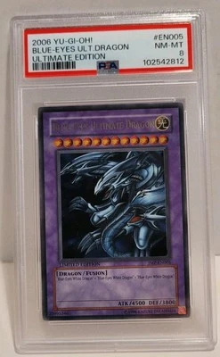Yu-Gi-Oh! 2006 Jump Promo BLUE-EYES ULTIMATE DRAGON JMP-EN005 - Graded PSA 8 - Image 1 of 2