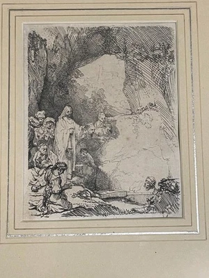 Héliogravure "La Résurrection De Lazare" d'après Rembrandt - Photo 1/4