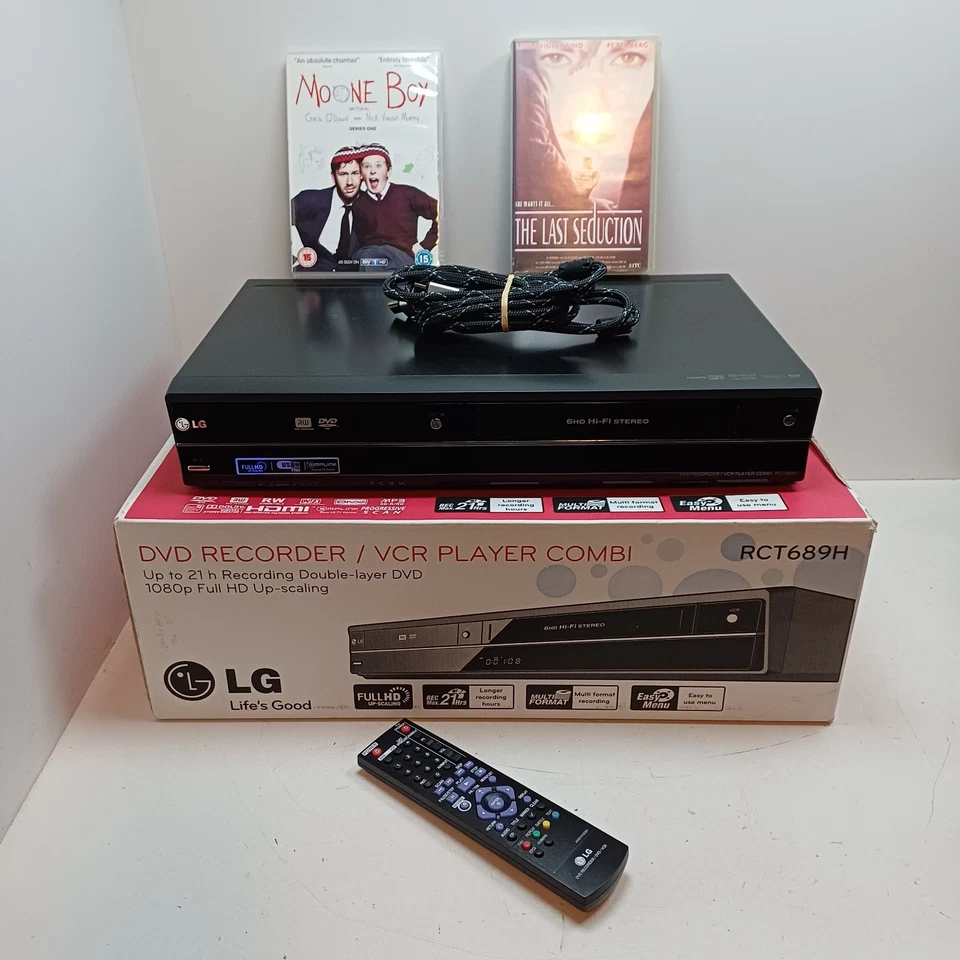 LG RCT689H DVD-Recorder/VCR-Player Kombi GETESTET +Fernbedienung HDMI 1080P VHS USB + OVP - Bild 1 von 4