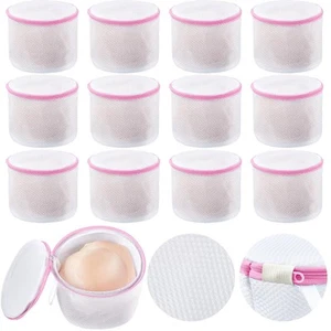 12 Pieces Honeycomb Mesh Laundry Bags for Delicates Underwear Bra Laundry Bag... - Picture 1 of 7