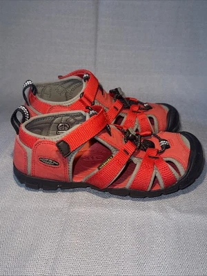 Водонепроницаемые сандалии Keen Big Kid Seacamp II CNX 1014478 размер 1 гоночные красные для пеших прогулок - Изображение 1 из 4