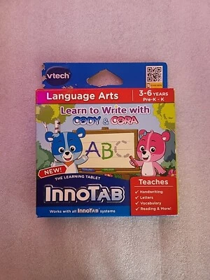 VTech InnoTab Learning to Write with Cody & Cora Language Arts Game Cartridge*** - Image 1 of 4