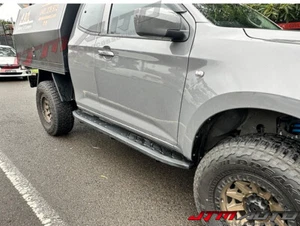 Heavy Duty Shark Bar Side Steps Isuzu Dmax D-max Freestyle Super Extra Cab 20+ - Picture 1 of 7