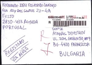 Mailed cover (registered letter)  2022  from Portugal    avdpz