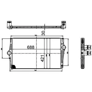 Enfriador de aire de carga MAHLE para VOLVO XC90 I (275) - Imagen 1 de 2