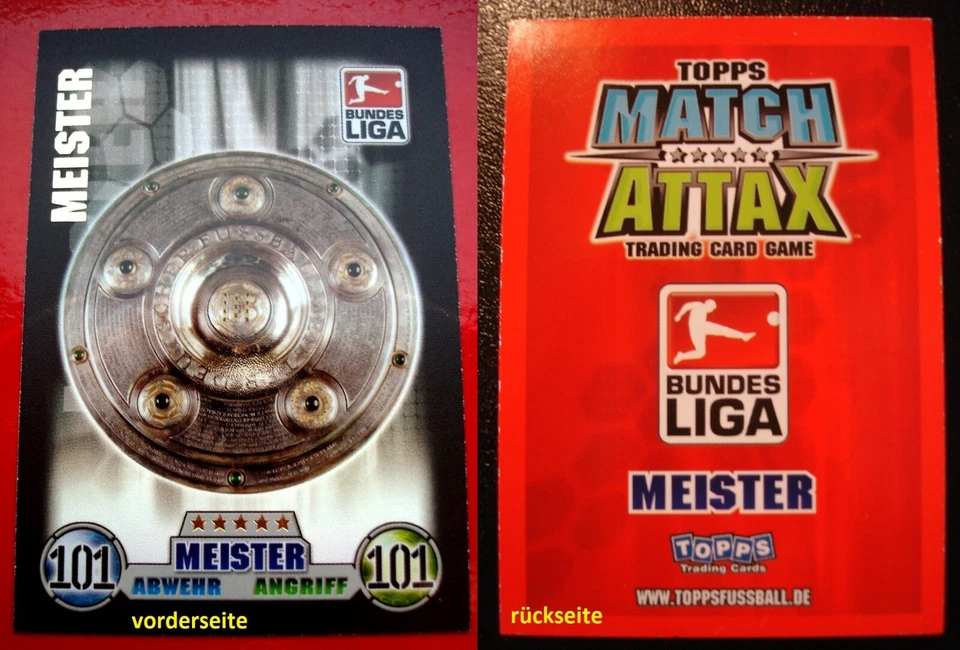Topps Match Attax Bundesliga 08/09 2008/2009 - MEISTERSCHALE Limitierte Auflage - Bild 1 von 1