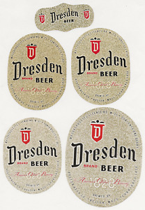 New Listing4 dif Boston Beer Co Dresden Beer labwls with 1 neck Ma