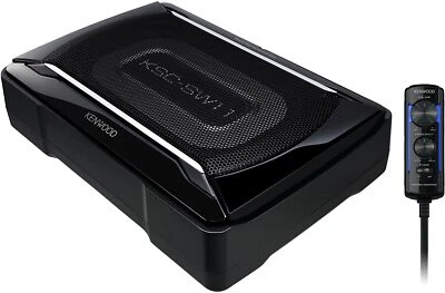 Kenwood ‎KSC-SW11 Tune-Up Subwoofer System Black Wired Remote Control RCA input - Image 1 of 4