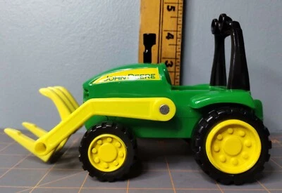 John Deere Tractor With Hay Loader Plastic 7 Inch Farm Toy By Learning Curve - Image 1 of 4