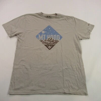 Camisa Columbia Masculina XL Manga Curta Gola Redonda Mt Capuz Ao Ar Livre Leve - Imagem 1 de 4