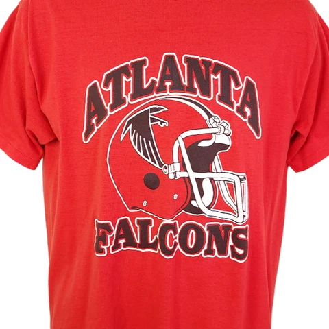 Atlanta Falcons T Shirt Vintage 80s NFL Football Made In USA Size Medium Cover