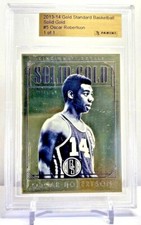 2013-14 Gold Standard Solid Gold Oscar Robertson One of One SSP Solid Gold!!