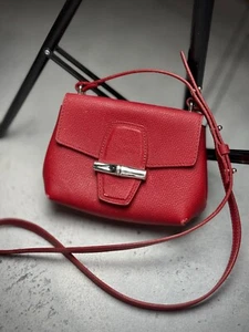 Longchamp Paris Roseau Leder Umhängetasche Schultertasche - Bild 1 von 22