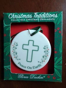 Christmas Traditions FRIEDEN AUF ERDEN Ornament & Band von Gloria Duchin NEU🤙🦜🤙 - Bild 1 von 1